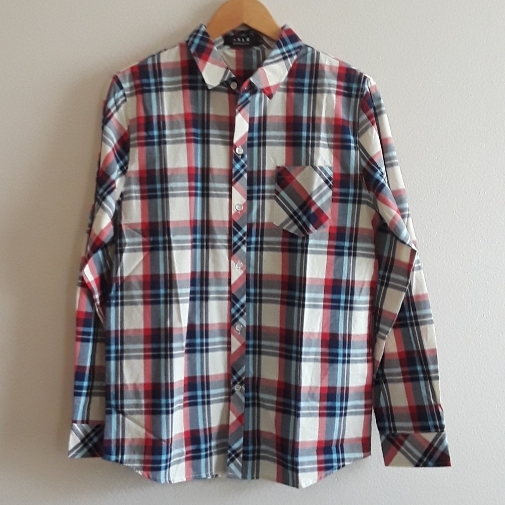 SSLR Men's Collection Casual Button Down  Small